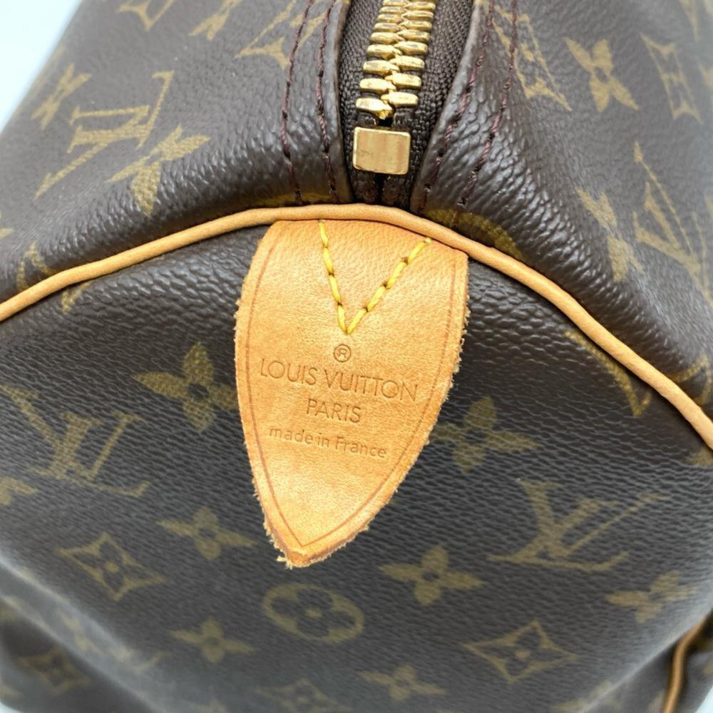 LOUIS VUITTON Authentic Brown Monogram Canvas Keepall 45 Boston Bag - Picture 7 of 9